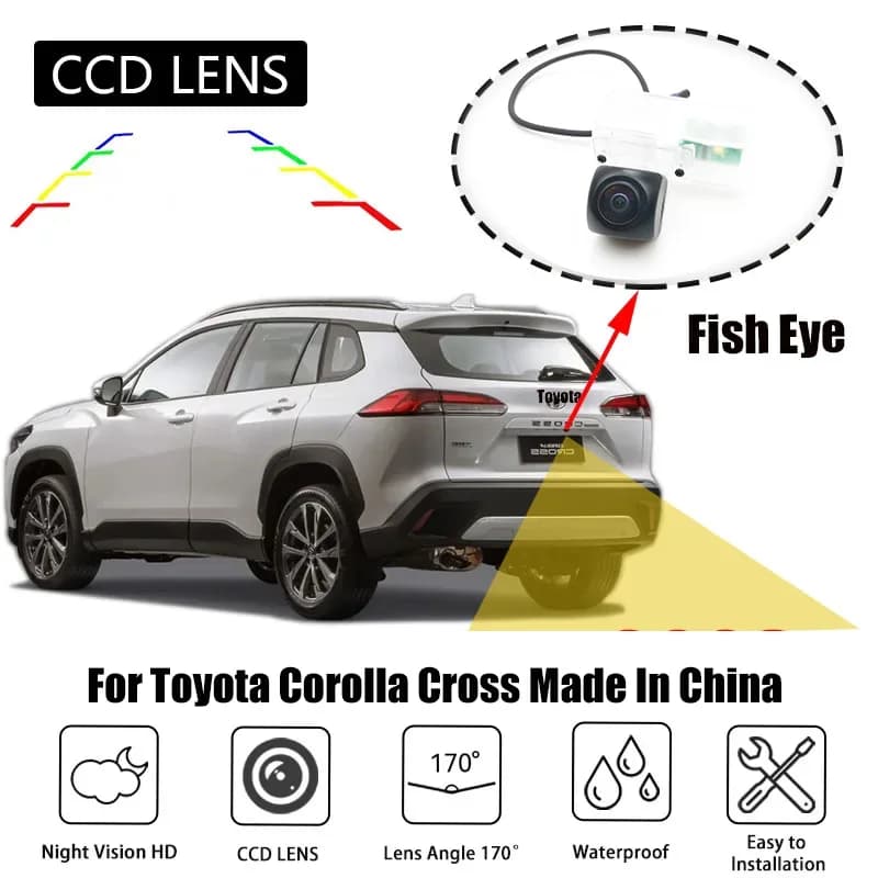 Caméra de recul pour Toyota Corolla Cross/Corolla Cross hybride/2023 ~ 2025, Version chinoise, unité