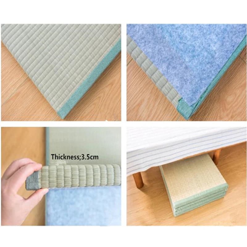 Matelas de couchage pliable de Style japonais, Tatami, tapis en paille, décoration de maison, tapis 