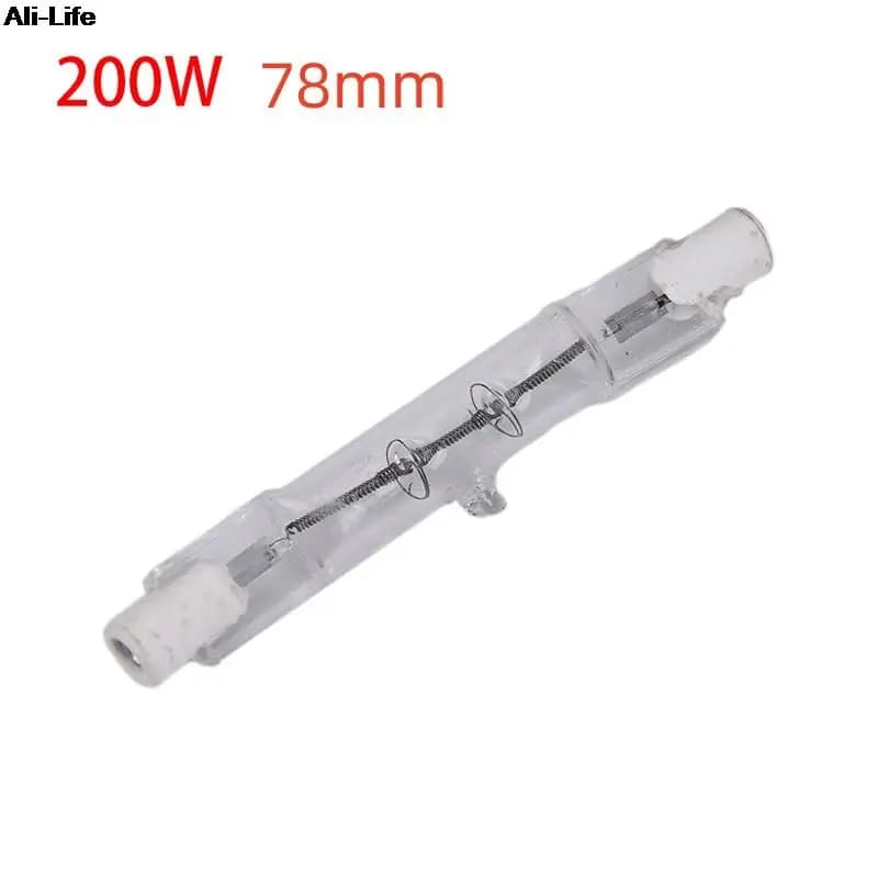 Lampe halogène 100W 200W 300W 500W 78/118MM Double extrémité linéaire R7s ampoule halogène AC220-240