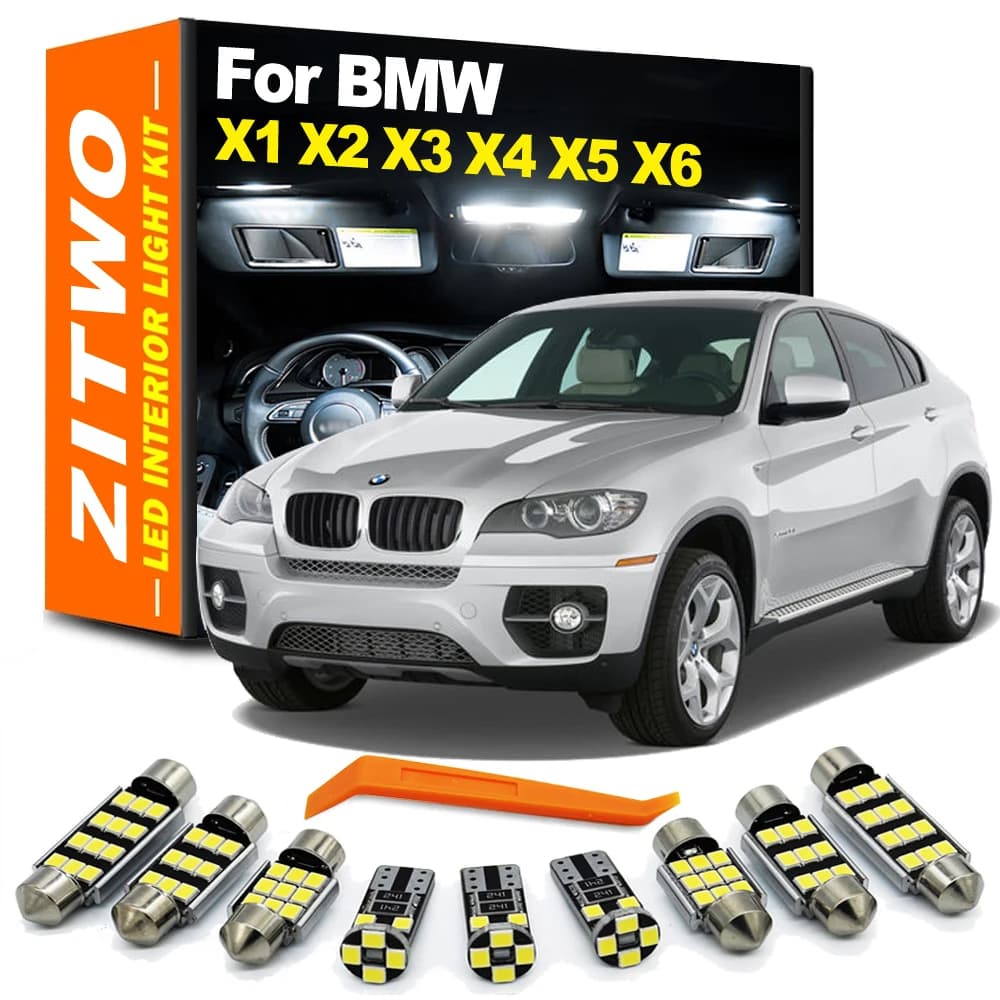 ZITWO Canbus sans erreur LED intérieur dôme carte coffre ampoule Kit pour BMW X1 E84 F48 X2 F39 X3 E