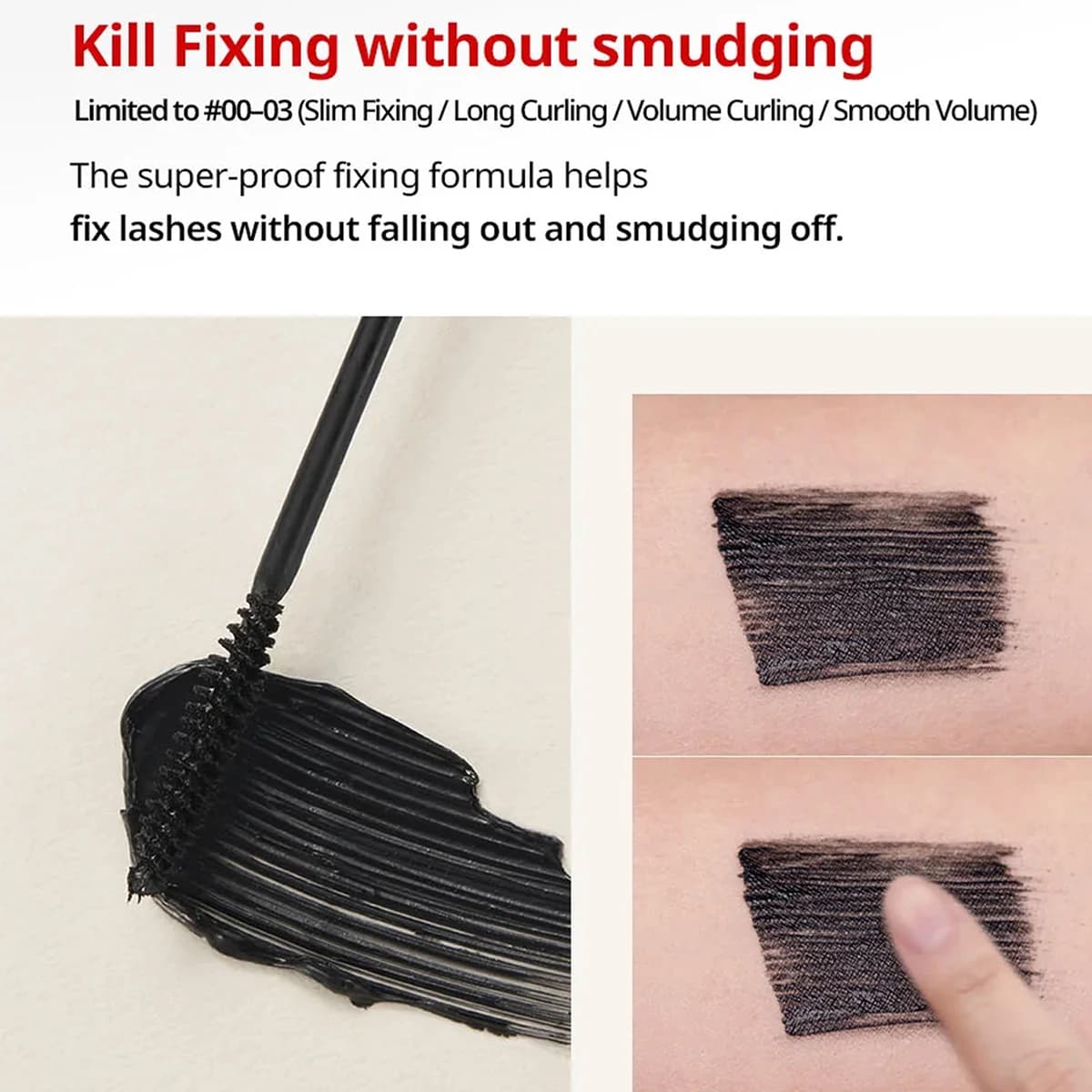 Mascara CLIO Kill Lash Superproof, Formule Volumisante, Léger et Sans Grumeaux, Défini et Séparé, Co