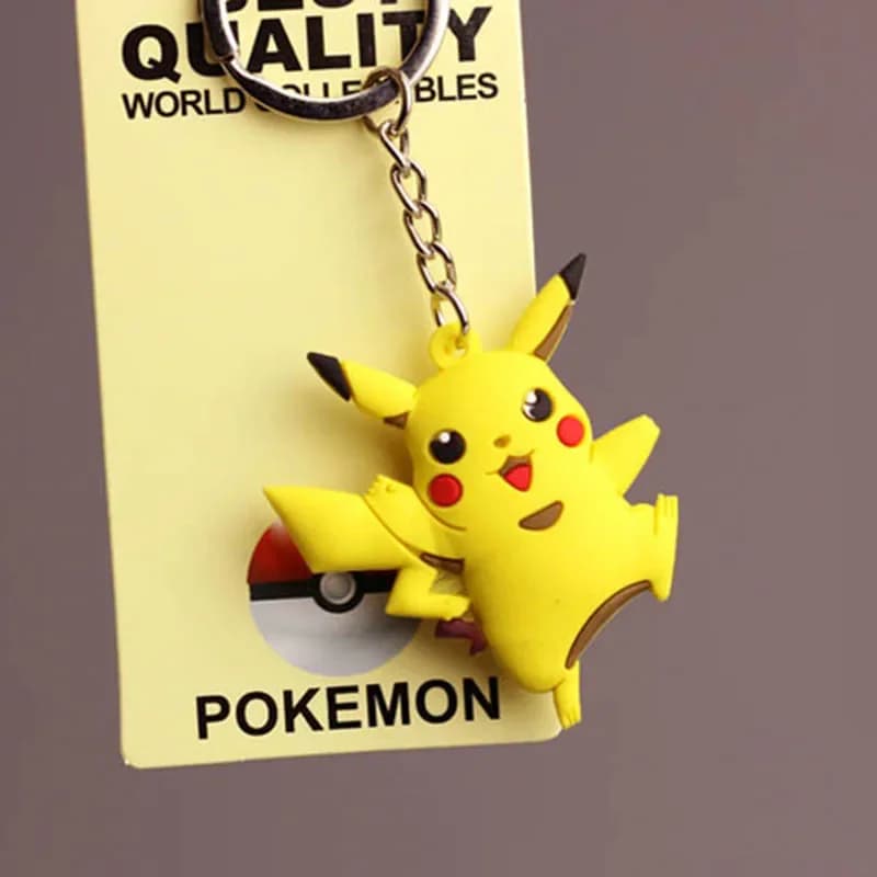 Porte-clés Pokemon Pikachu, jouet figurine d'action, dessin animé Kawaii, mode Charmander Psycanard,