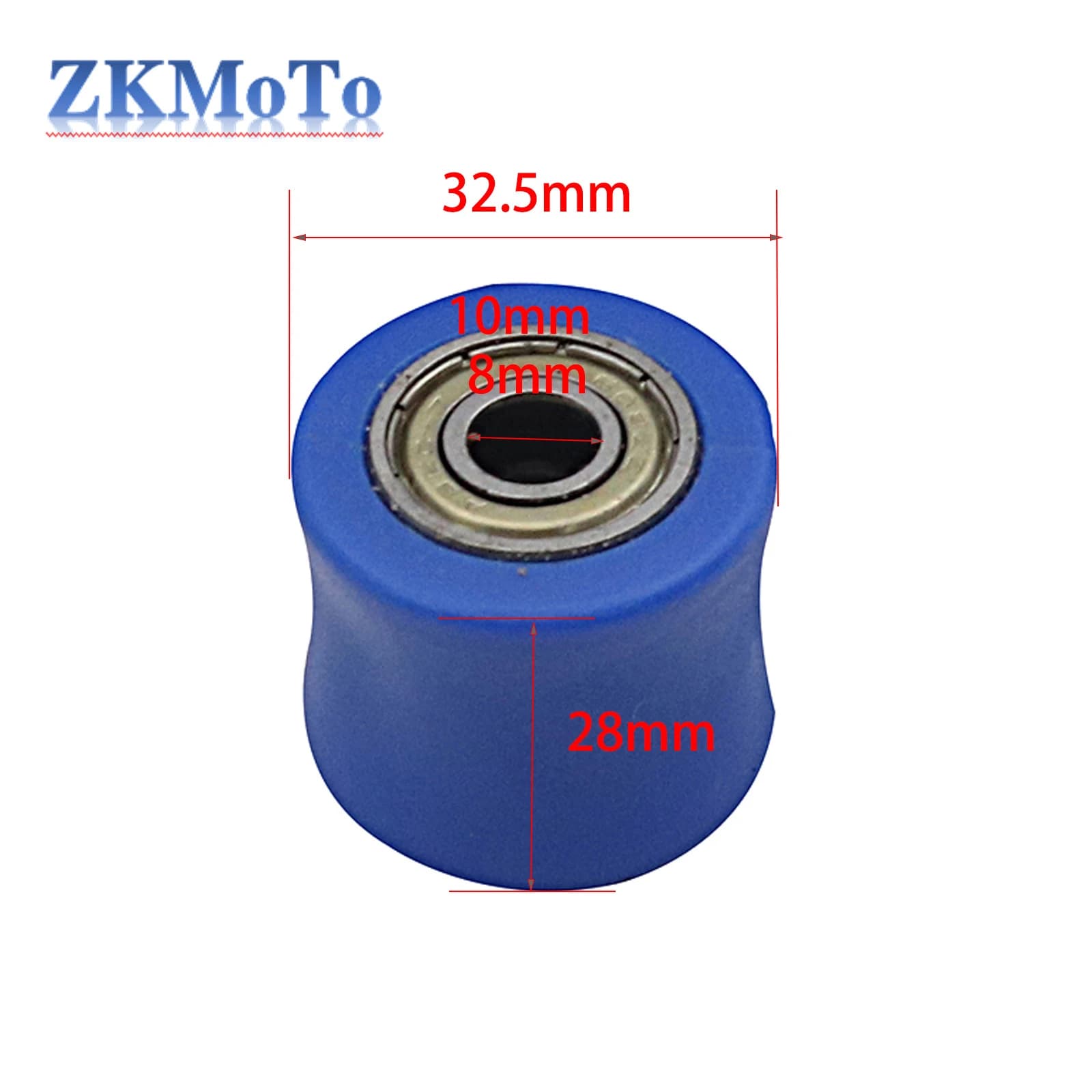 Guide de roue de poulie de tendeur de rouleau de chaîne de moto de 8mm ou 10mm pour XR CR CRF 125 25