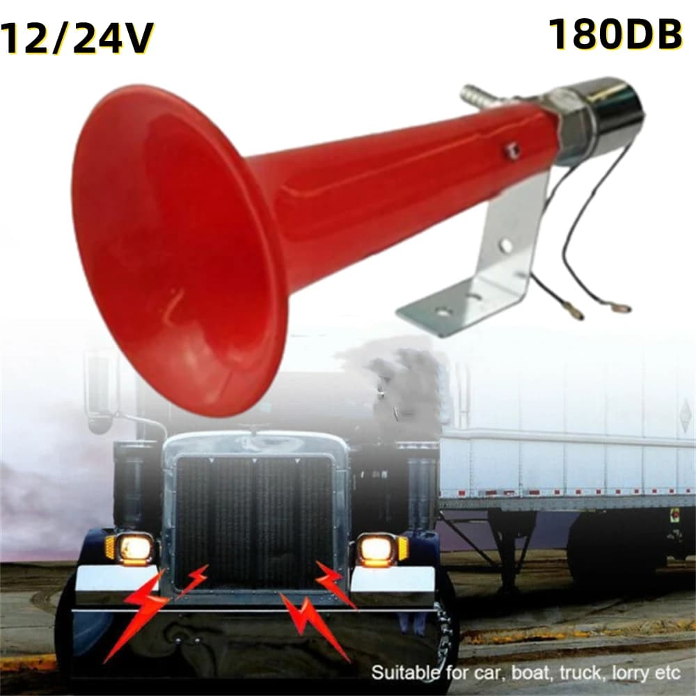 Sifflet de loup, klaxon à Air 12v/24v, son d'oiseau Super fort, alarme, klaxon, trompette, compresse