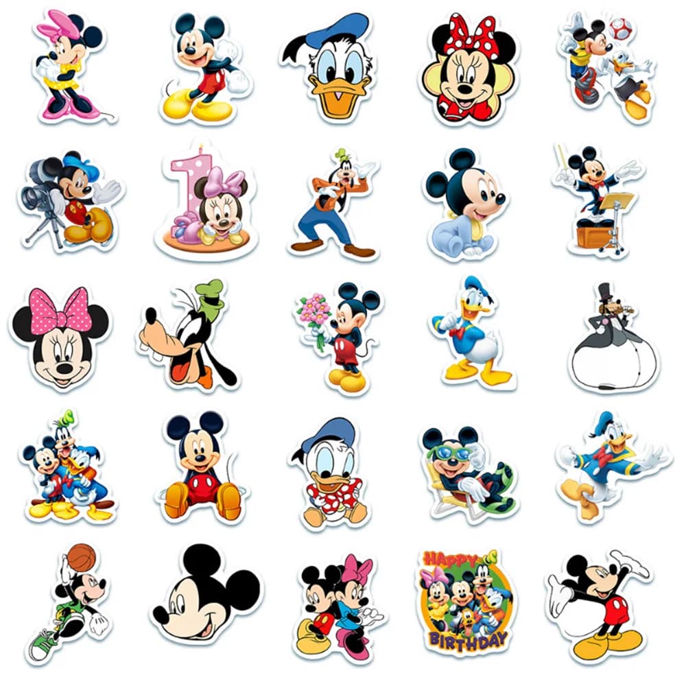 Autocollants du film Disney TureMouse, décalcomanies d'anime, bricolage, planche à roulettes, ordina
