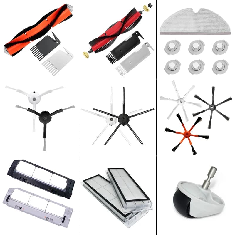 Couvercle de filtre HEPA en tissu pour balai, pièces de rechange pour XiaoMi Roborock E4 E25 E35 s5 