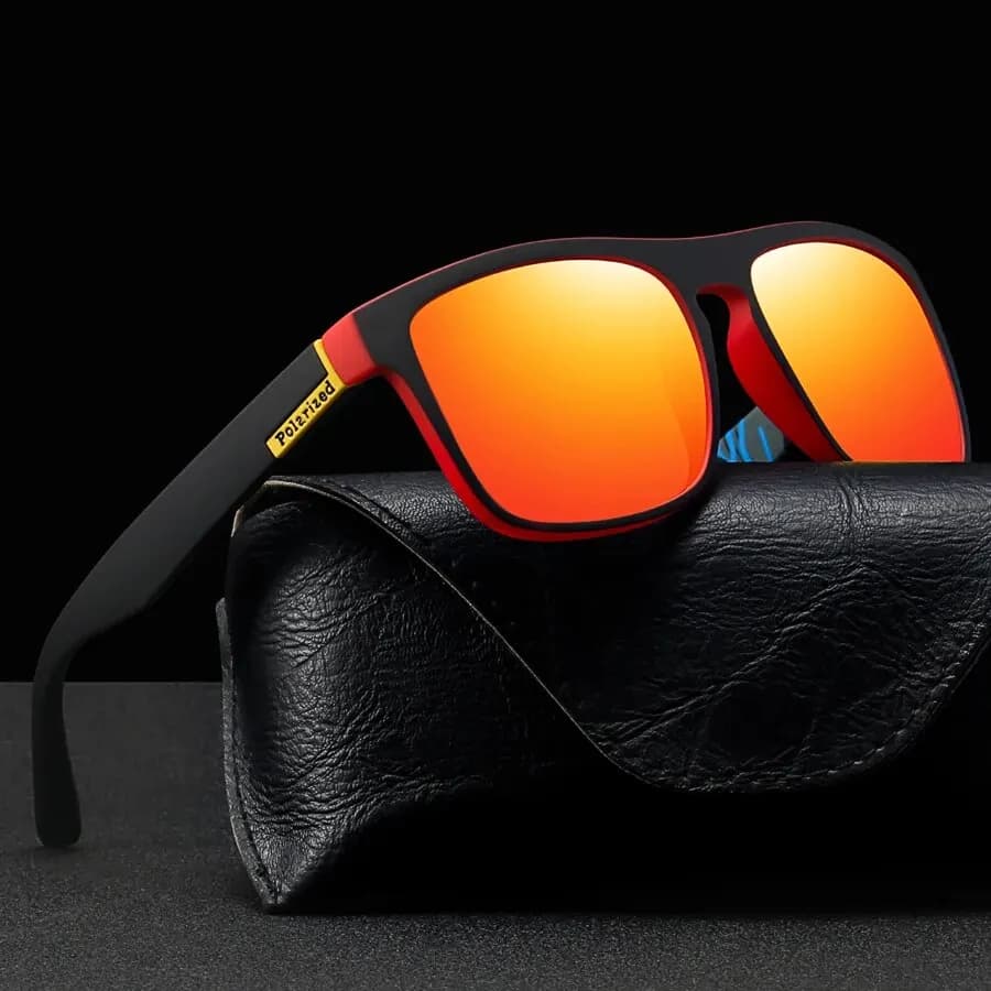 Lunettes de soleil carrées polarisées pour hommes et femmes, lunettes de soleil classiques, lunettes