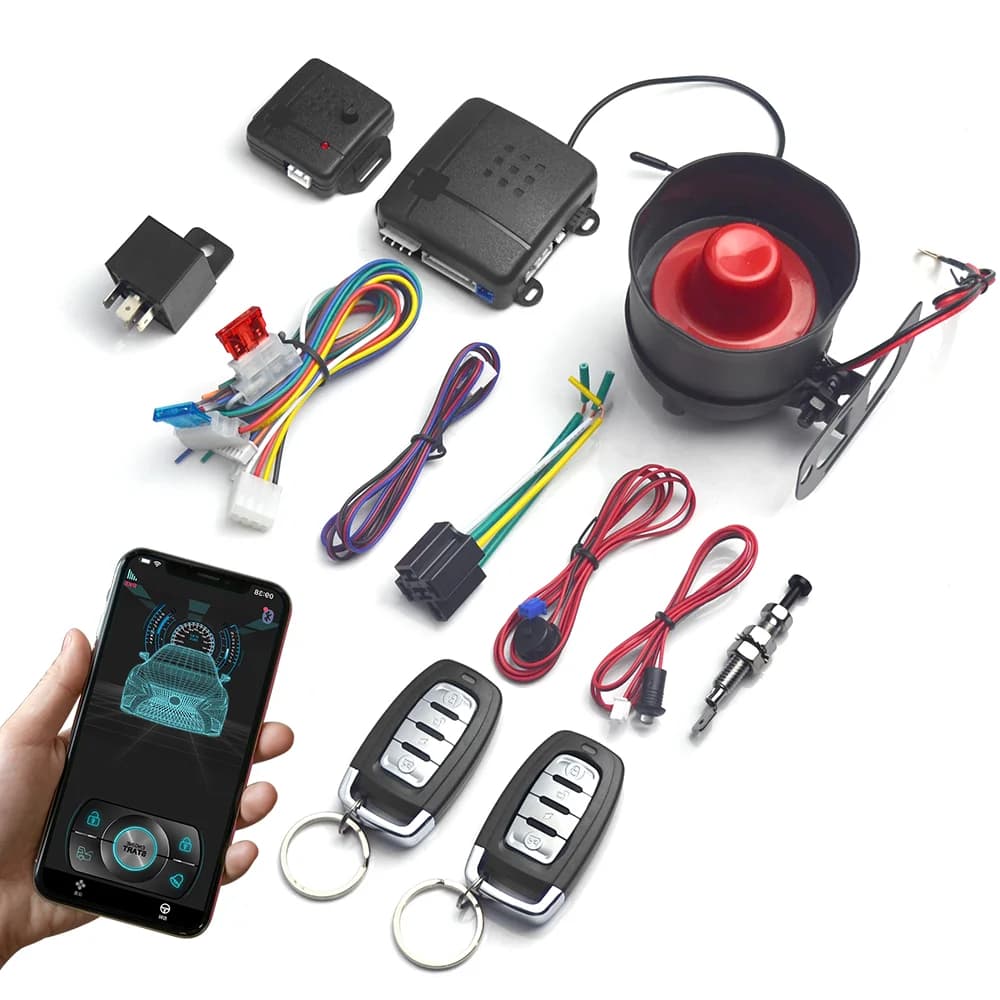 Système d'alarme antivol anti-vibration pour voiture, alertes sonores, prend en charge la télécomman