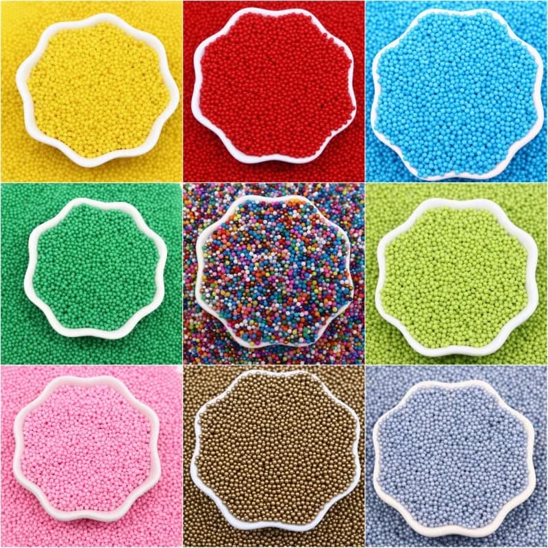 Petites perles rondes en verre de 2mm, 50 g/lot, pour nail art, décoration, comparateur de couleur, 
