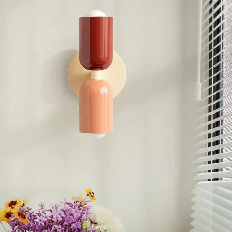 Lampes murales nordiques à double tête pour salon, lampes minimalistes modernes pour chambre à couch