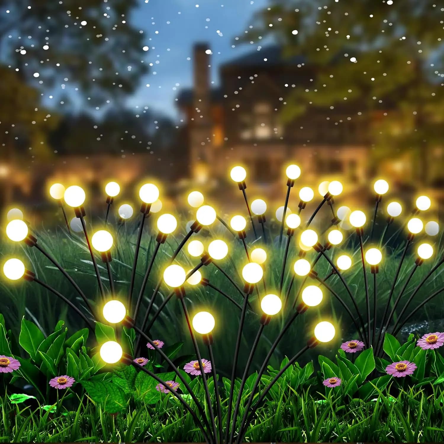 Lampes de jardin-nouvelles lumières lucioles à énergie solaire améliorées lumières de jardin Vibran 