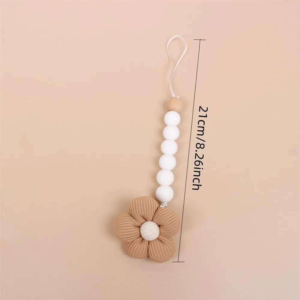 Fleur bébé attache-sucette chaîne nouveau-né factice porte-mamelon Clips sans BPA coton jouets de de