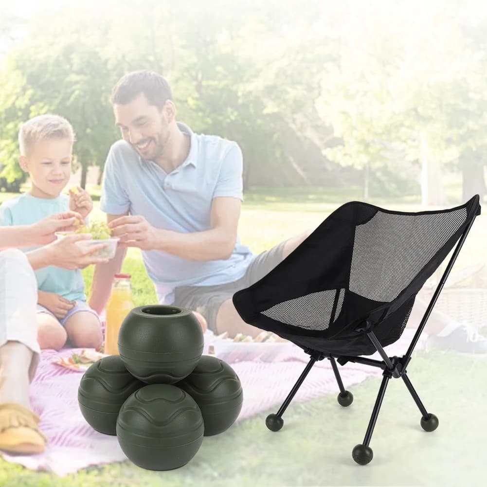 Capuchons de protection antidérapants pour pieds de chaise de camping, 4 pièces, absorption des choc