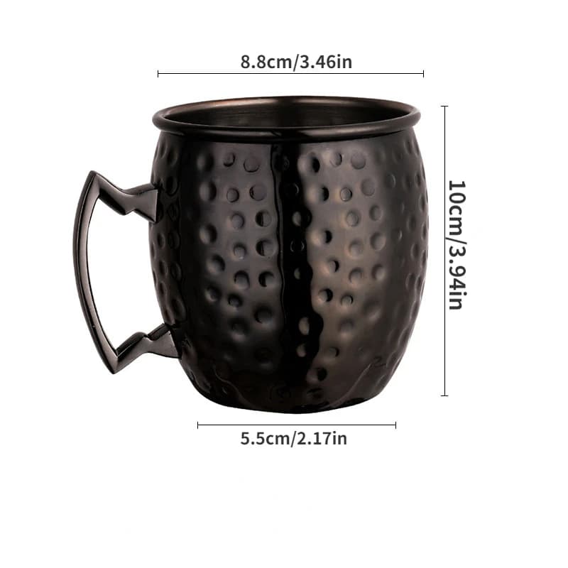 Tasse mule de moscou en acier inoxydable de 530ml, 1 pièce, tasse de bière pour Bar de cuisine, tass
