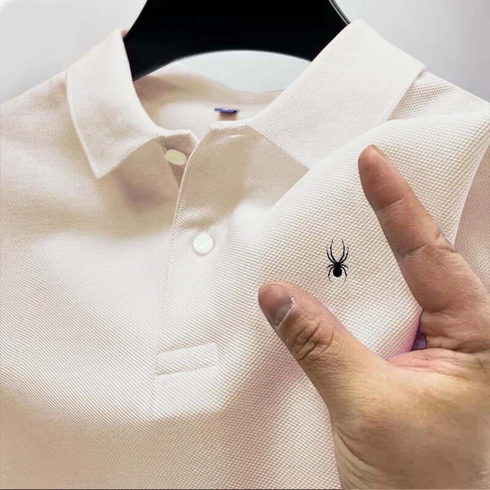 Nouveau t-shirt polo pour hommes, décontracté et polyvalent, de haute qualité, à manches courtes, im