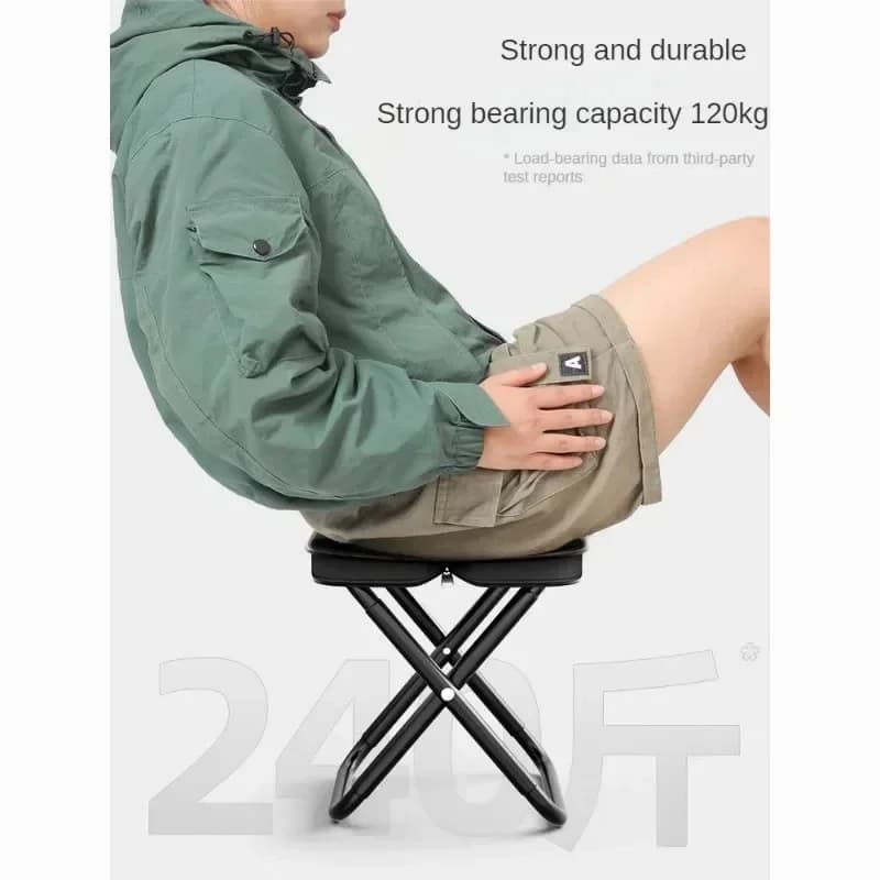 Tabouret de pêche ultra-léger, chaise pliante de camping pique-nique en plein air, siège de voyage p