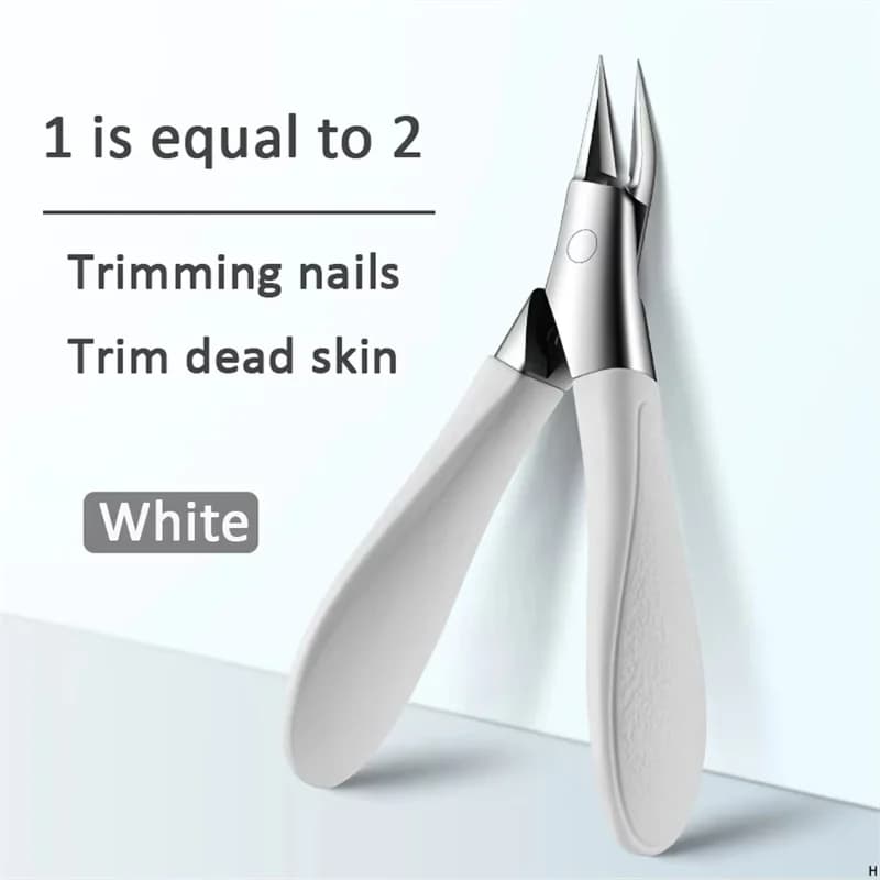 Coupe-ongles coupe-ongles pour ongles épais pour personnes âgées avec lame diagonale courbe pour ong