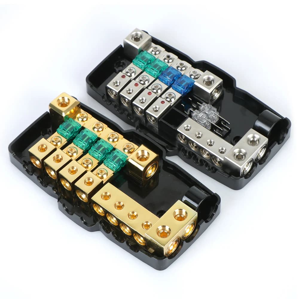 Boîte à lames de fusibles 24V 12V 30A 60A, bloc de séparation, Distribution DC, indicateur LED, acce