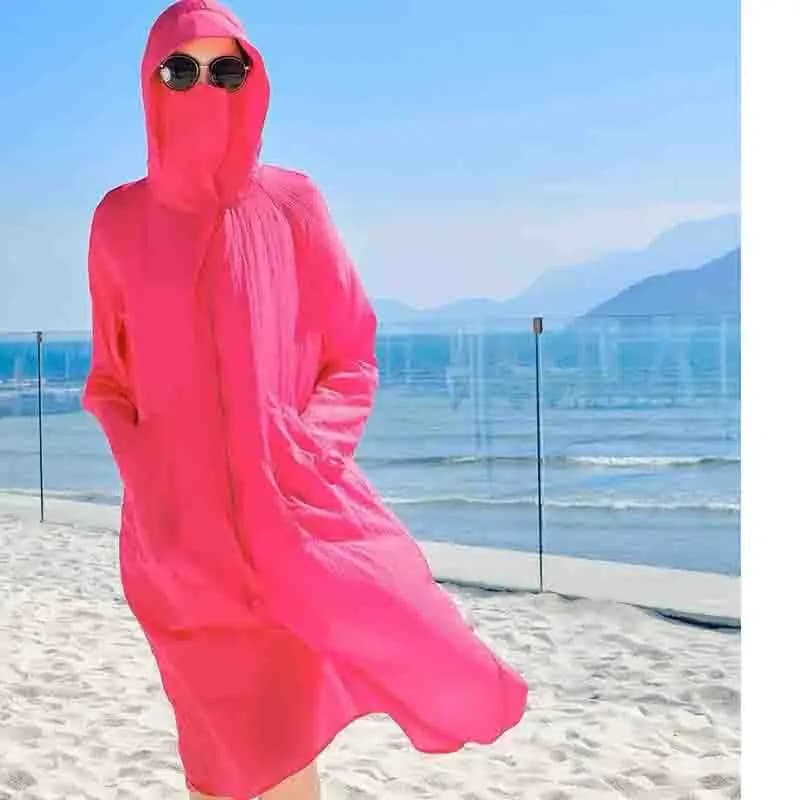 Veste de Protection solaire légère à capuche pour femme, vêtement d'extérieur, respirant, léger, ave