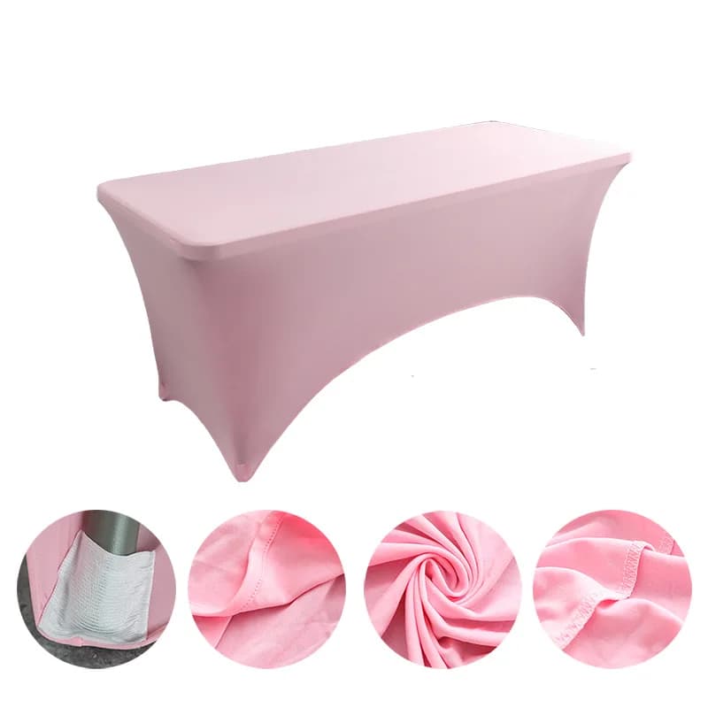 Salon de beauté Massage élastique couverture de lit haute extensible mariage hôtel anniversaire Tabl