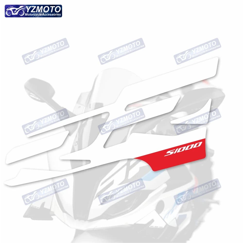 Autocollant de moulage de carénage de tête avant de moto, autocollants de décoration de décalcomanie