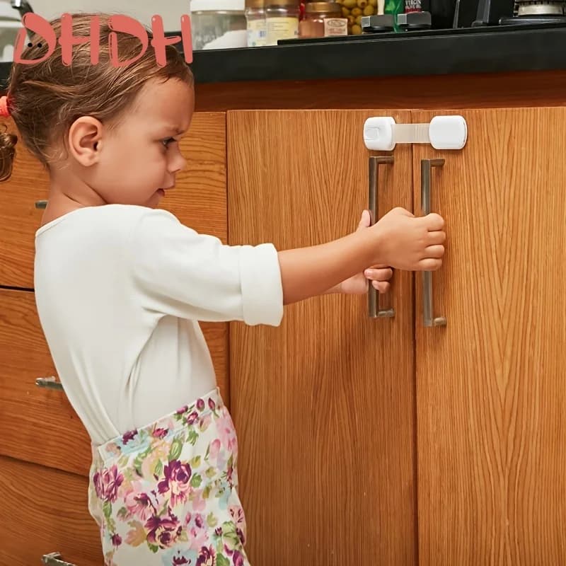 Serrure de sécurité pour enfants, Protection pour enfants, pour armoires et tiroirs, toilettes, réfr