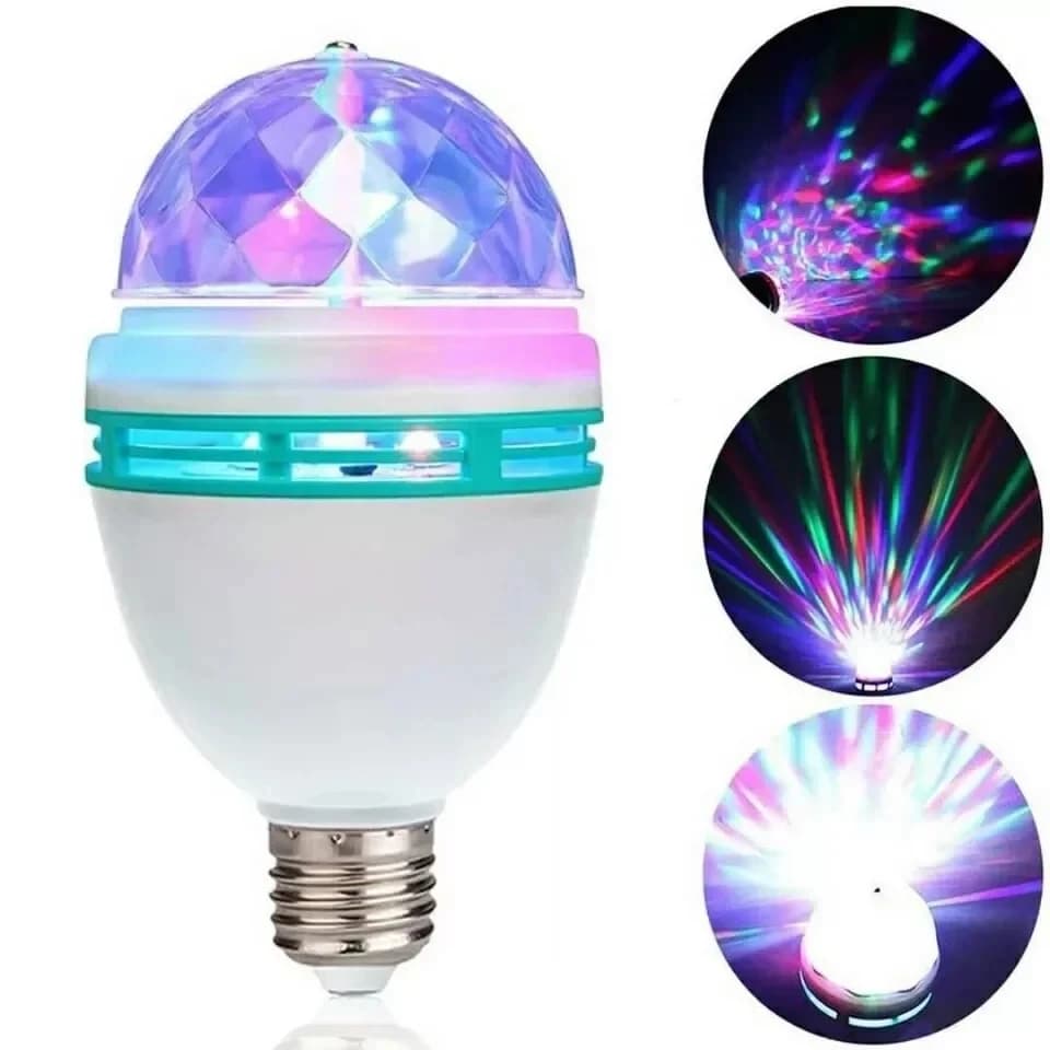 E27 Disco lumière rotative RGB lampe de fête LED lumière stroboscopique cristal Disco ampoule pour f