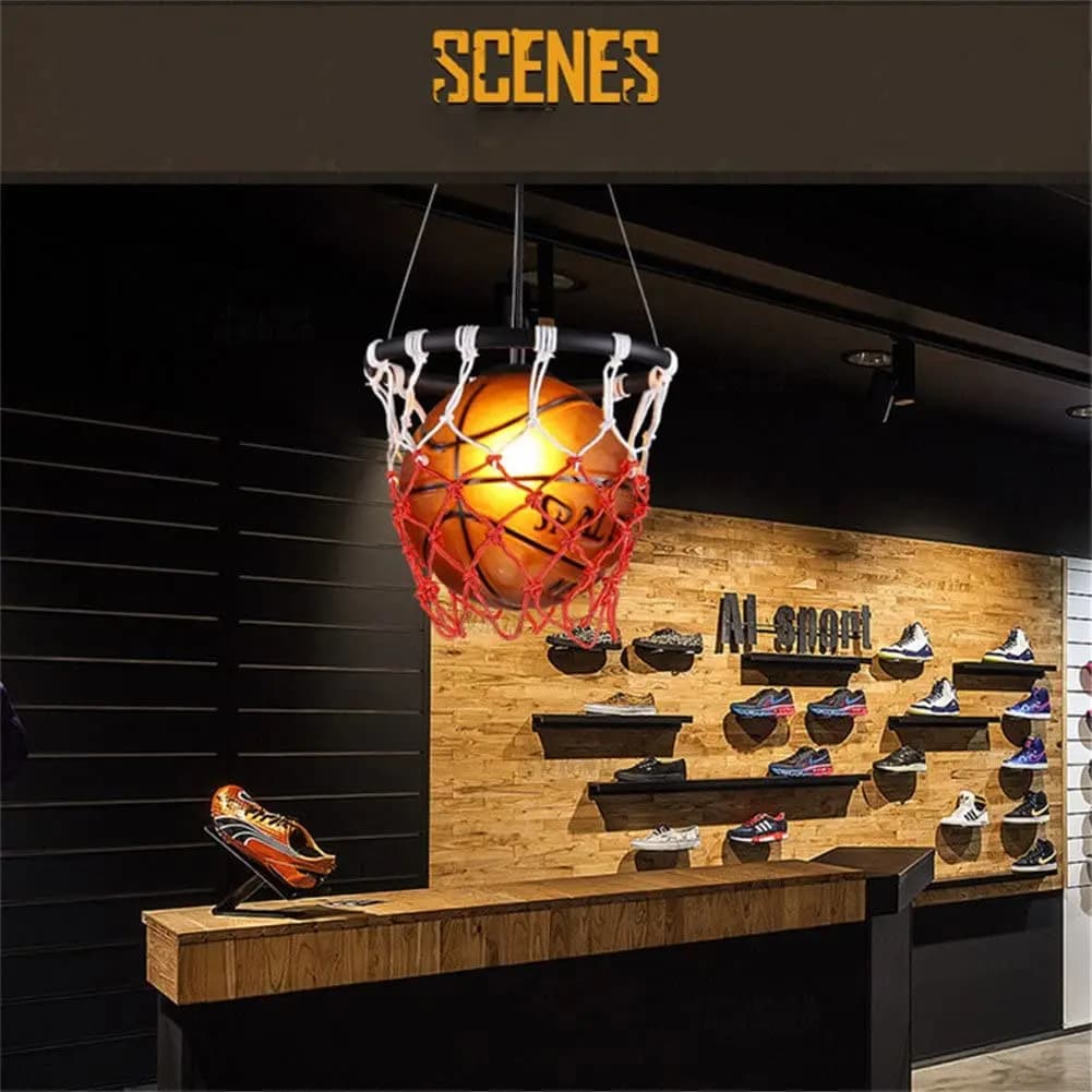 Led plafond lustre pendentif lampe suspendue allée lampe basket-ball Football luminaire pour la mate