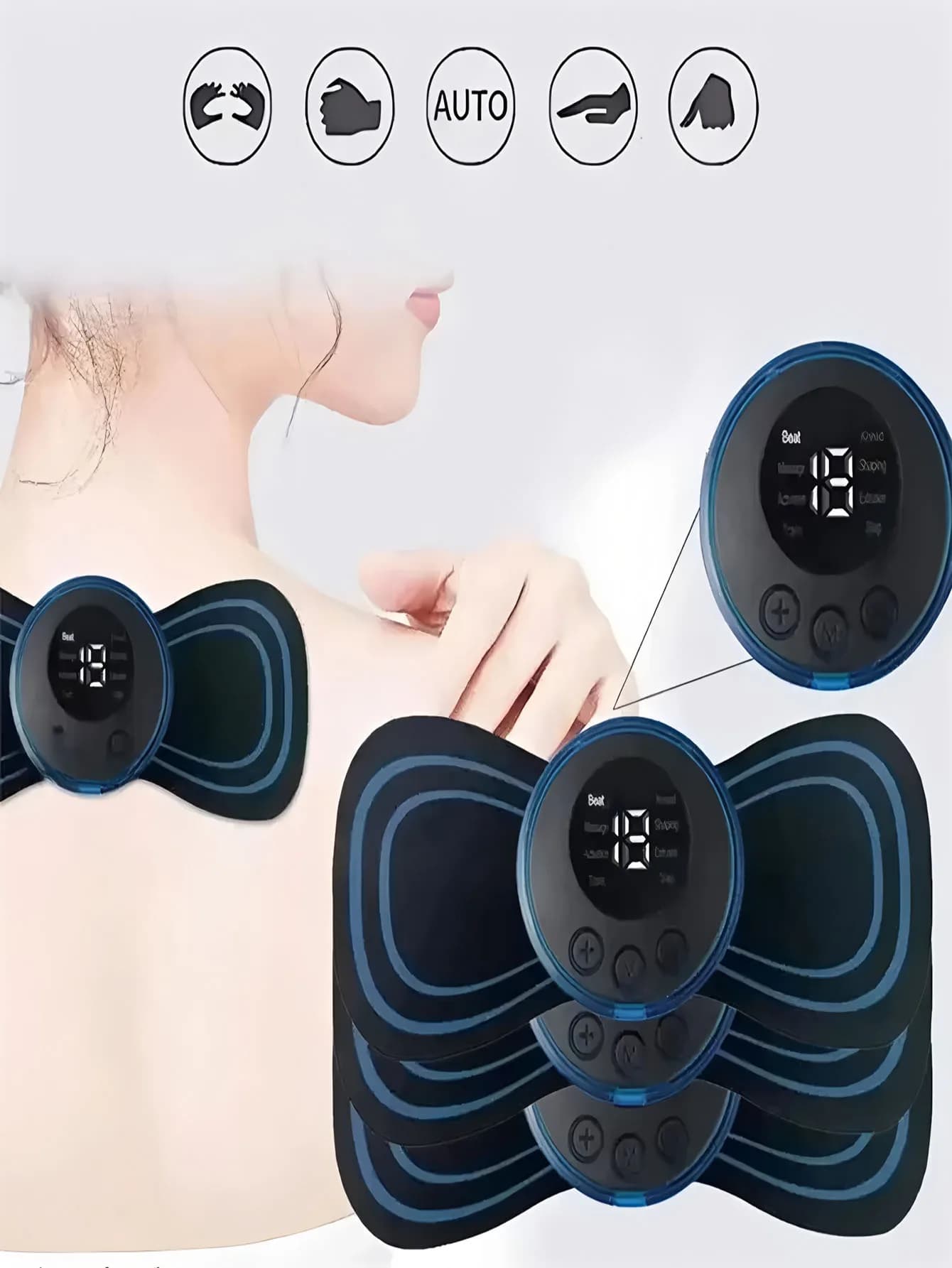 Mini masseur électrique Intelligent pour le cou, Patch de Massage Portable pour les épaules et le co