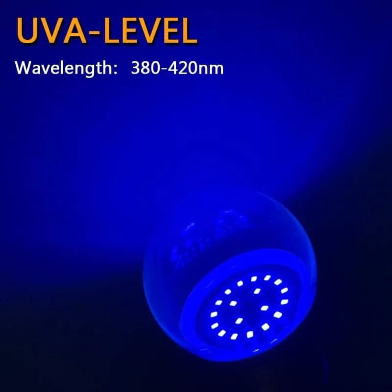Ampoule LED noire, 9W, 385-400nm, 395nm, 385-400nm, lumière néon, lueur dans le noir, pour peinture 