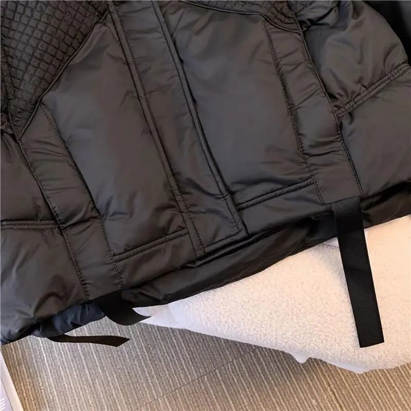 Manteau en duvet de coton pour femme, grand, épissé, solide, document adt, parkas à capuche, hiver, 