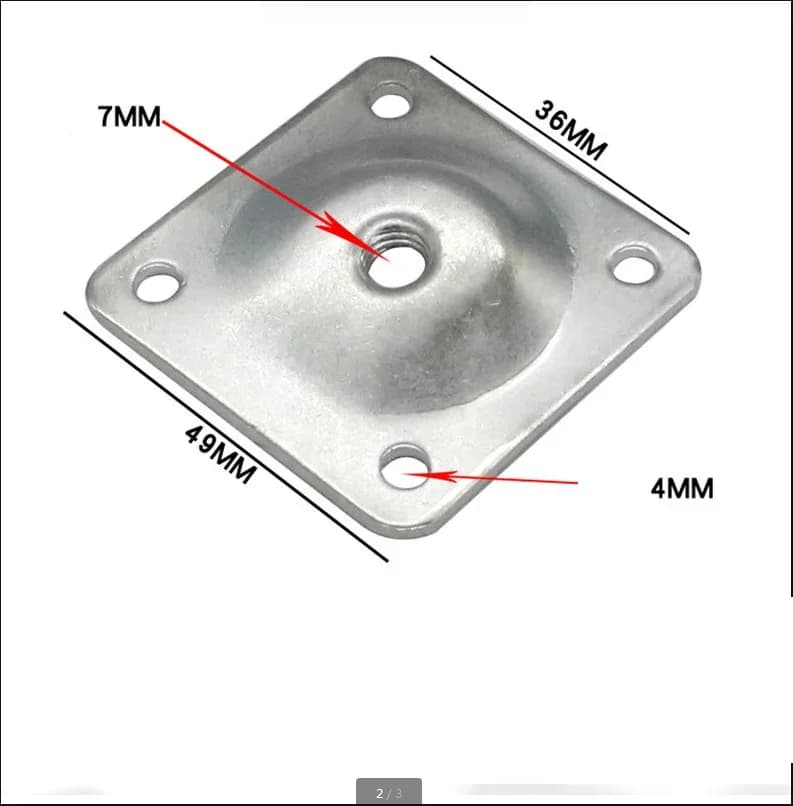 Fiosphdreams-Plaques de fixation pour pieds de meubles, support de pieds de table et de canapé, quin