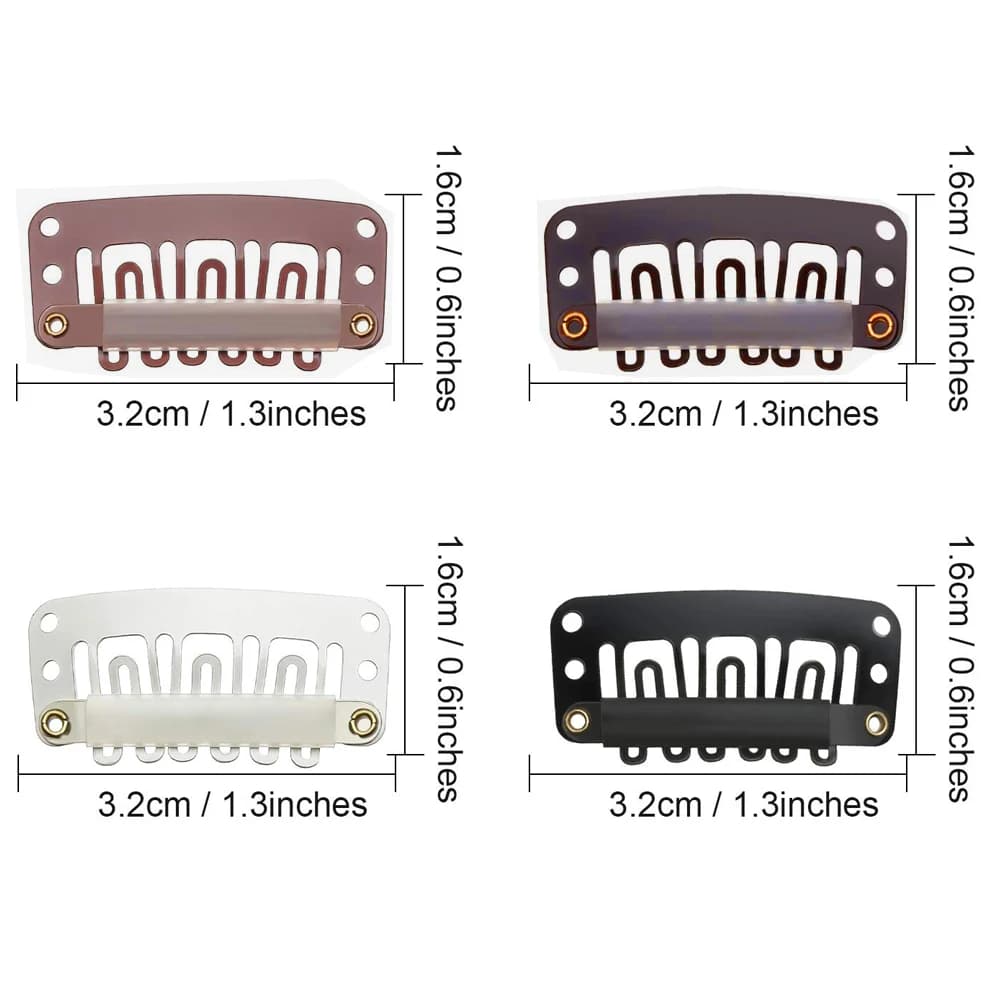 50/30/10 pièces offre spéciale perruque peigne Clips Extension Clips Snap cheveux Extension Clips po