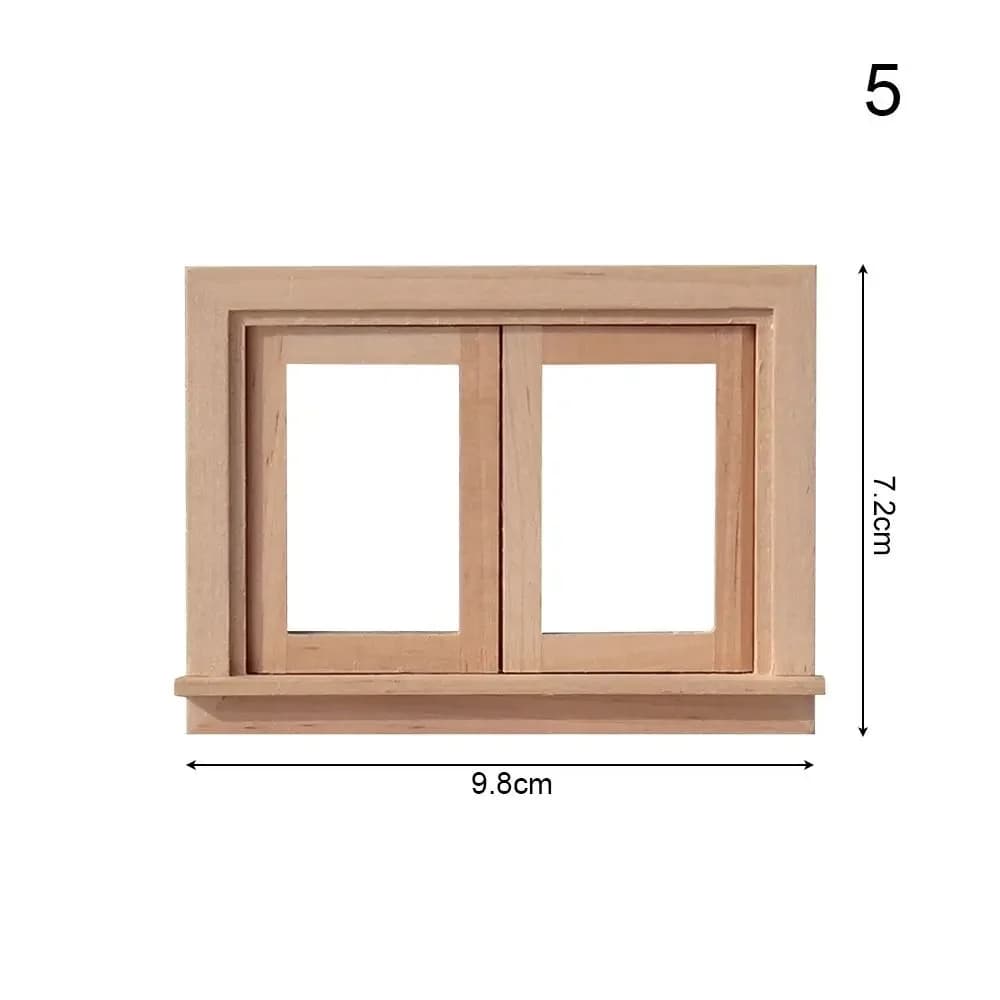 Cadre de fenêtre et de porte en verre en bois évidé, beurre, courses de meubles, accessoires de meub