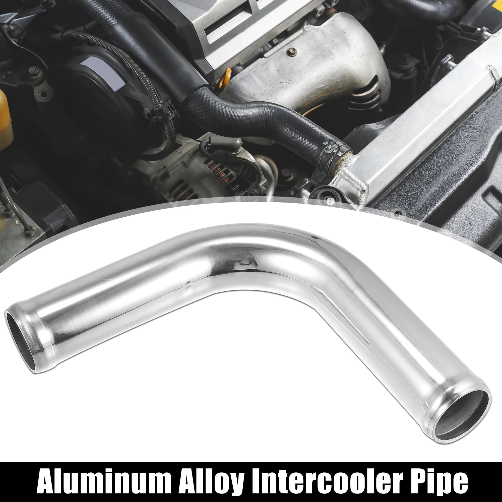 X Autohaux OD 25mm 38mm 45mm 63mm 76mm 102mm Tube en alliage d'aluminium 90 180 degrés tuyau de refr