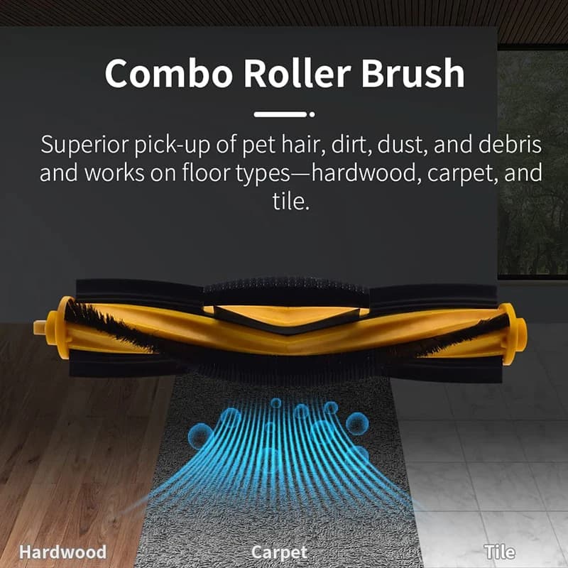 Brosse à Rouleau Principal pour Ecovacs Deebot OZMO 920 T8 T9 N8 N8 + Aspirateur Robot de Balayage, 