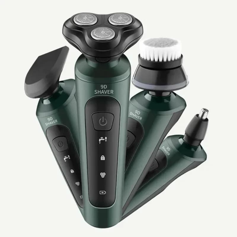 Nouveau rasoir électrique 9D pour hommes, USB, monté sur voiture, haute puissance, lavage complet du