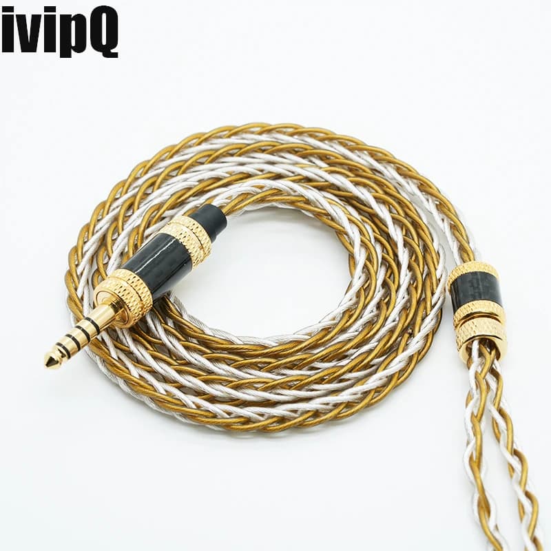 IvipQ-331 IEM HIFI In-Ear sauna téléphone câble de mise à niveau avec 4.4mm 3.5mm MMCX 2 broches pou