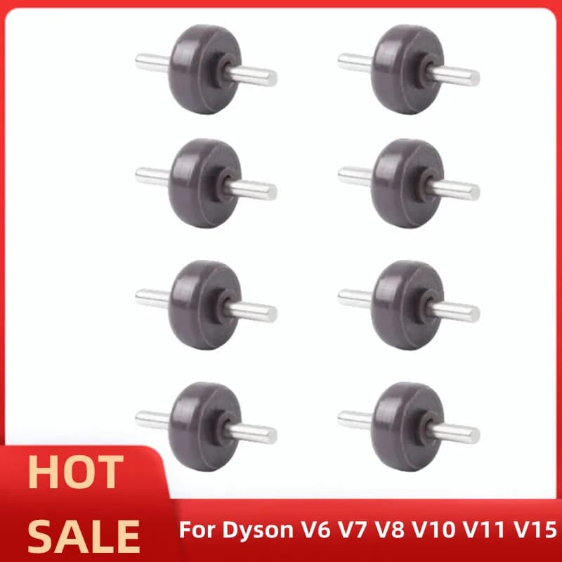 Rouleaux et roues d'essieux élargis uniquement pour tête d'entraînement Direct Dyson V6 V7 V8 V10 V1