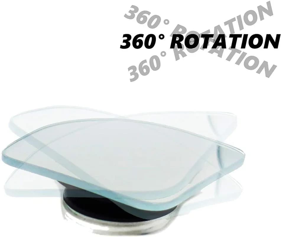 Rétroviseur d'Angle Mort de Voiture, Résistant à 360 °, Rotatif, Sans Cadre, Auxiliaire, pour Moto, 
