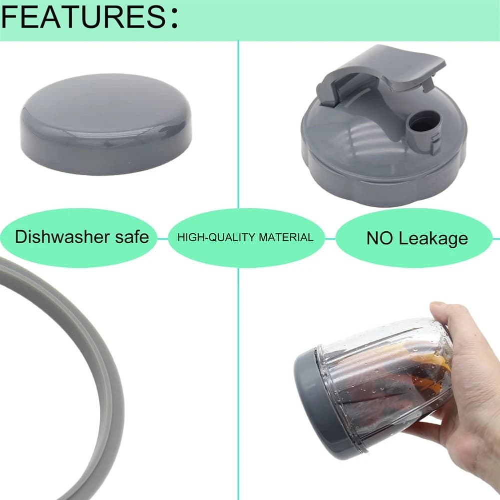 Couvercle plat standard pour mélangeur Nutribullet Ju479, couvercle rabattable à emporter, pièces de