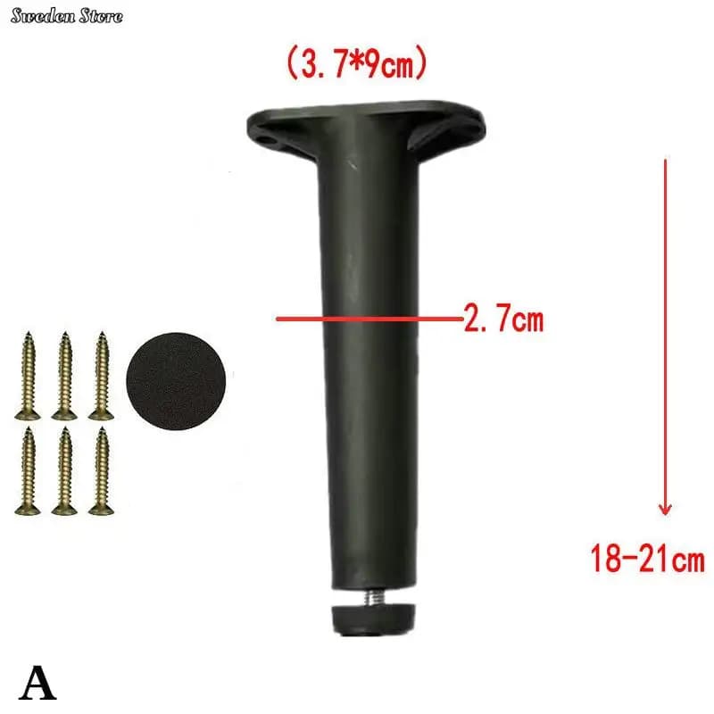 Support de lit réglable télescopique, pied de meuble en plastique renforcé, pied de canapé, Support 