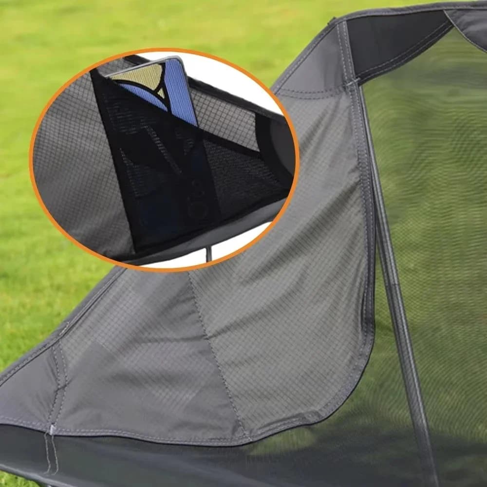Chaise lunaire pliante Portable ultralégère, siège en filet en Nylon, chaise de plage, Camping d'été