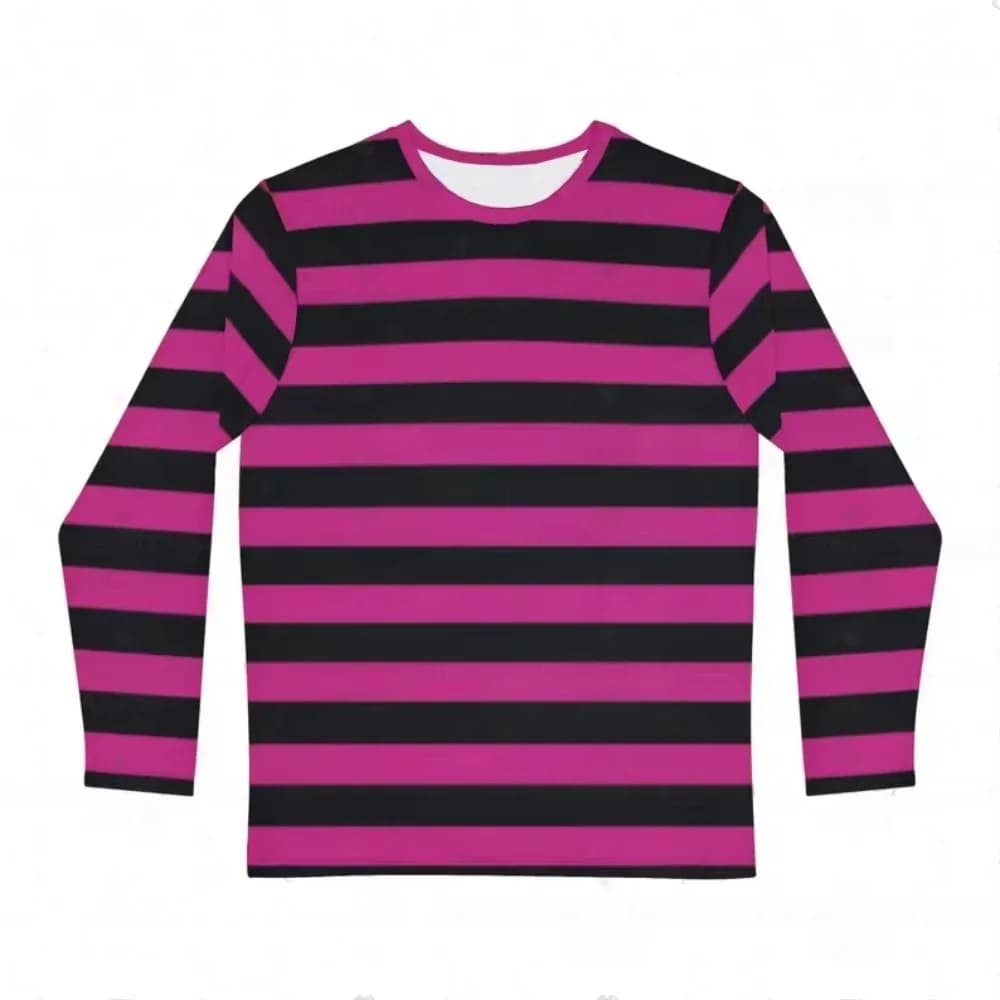 T-Shirt à manches longues pour filles, imprimé à rayures arc-en-ciel, décontracté, à col rond, vêtem