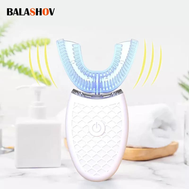 Brosse à dents électrique sonique Type U, tête en silicone, Charge USB automatique intelligente à 36