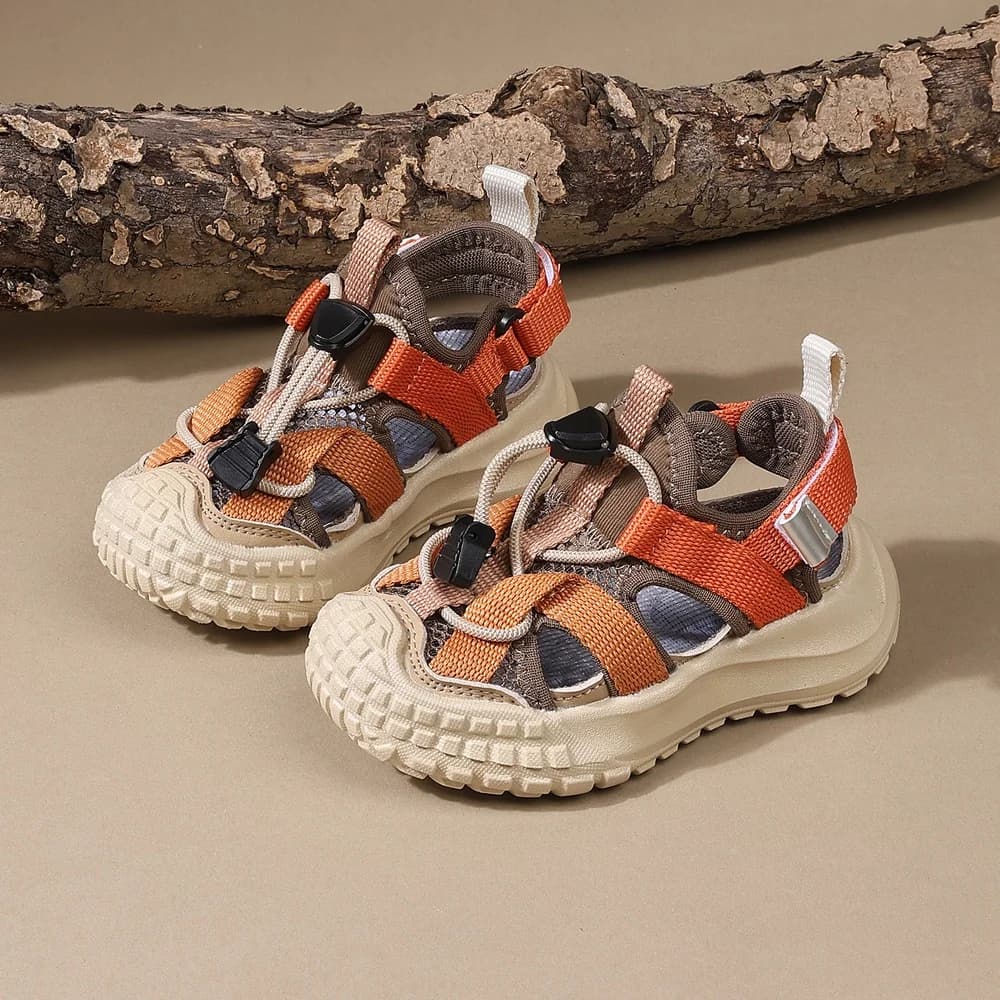 Nouvelles sandales d'été 2025 pour garçons, chaussures de sport respirantes en maille pour enfants, 
