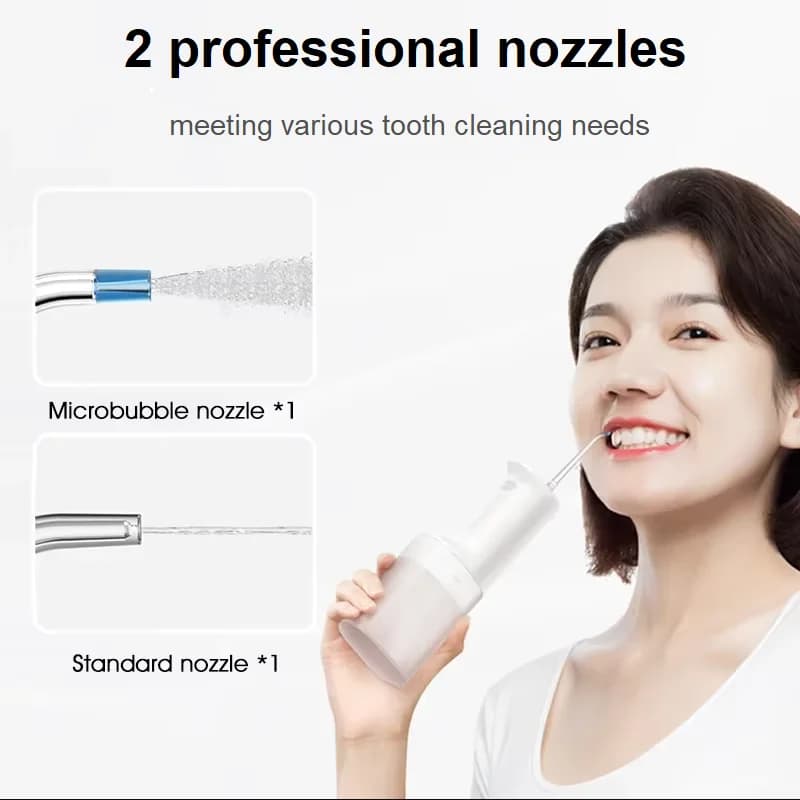 Mijia MEO705 Irrigateur buccal portable, irrigateur dentaire, nettoyeur de dents à jet d'eau, waterp