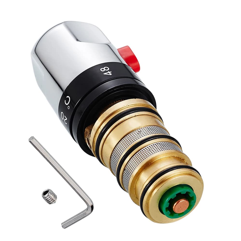 Robinet mitigeur thermostatique en laiton, robinet de lavabo de cuisine, température constante de l'