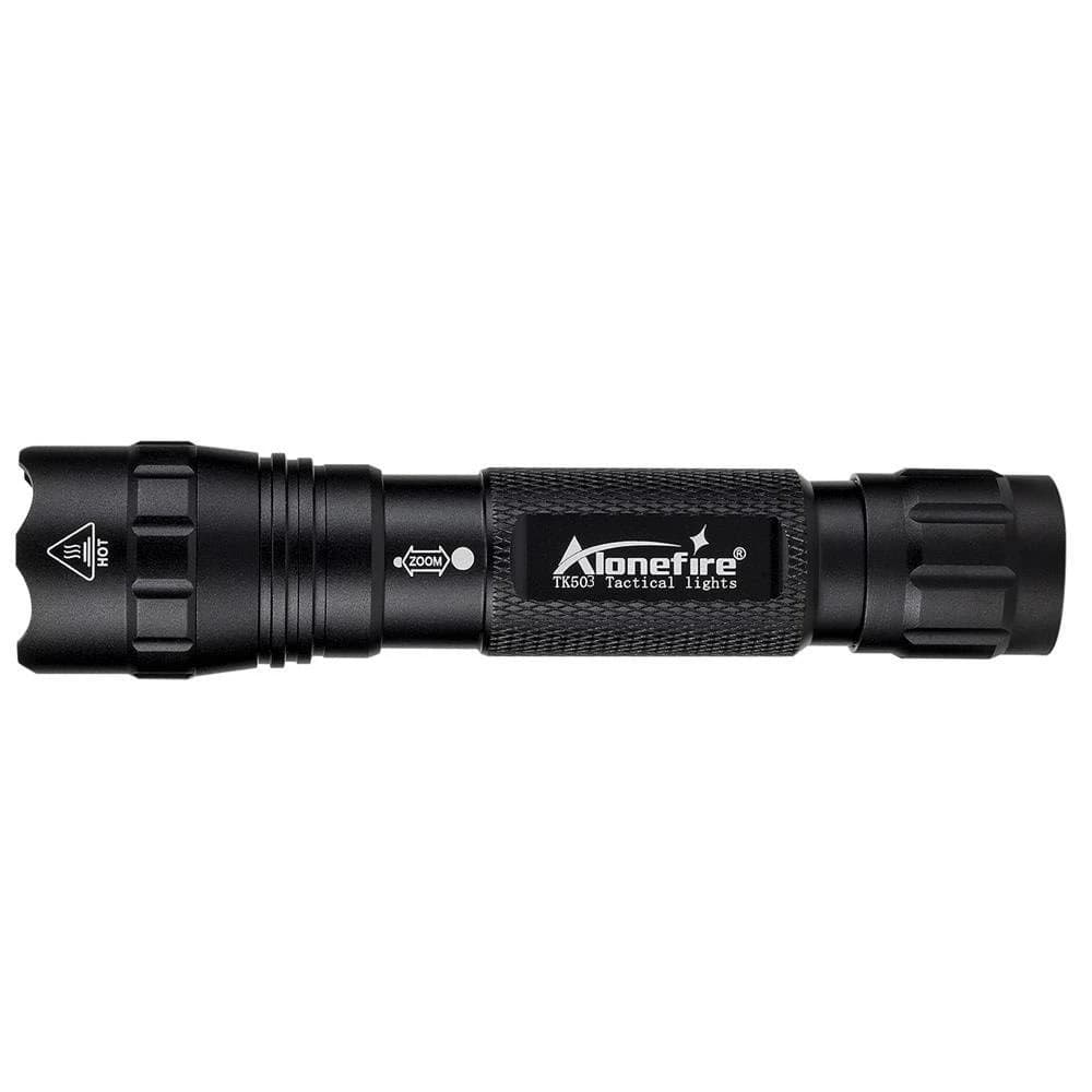 Lampe de poche tactique puissante à Zoom 12W, pour voyage en plein air, chasse, Camping, pêche, rand