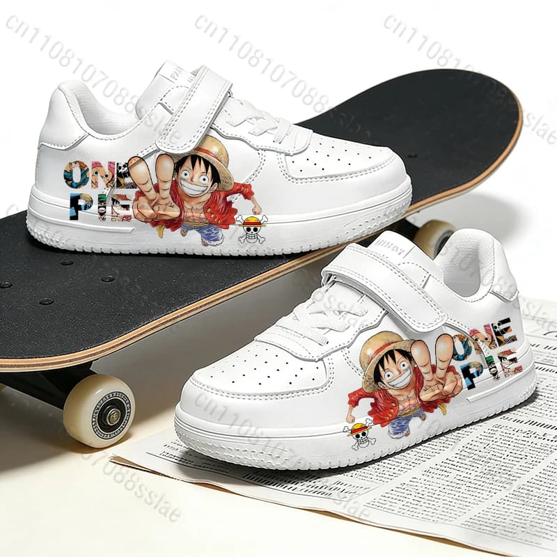 Baskets ONE PIECE Luffy à imprimé cool pour adolescents, étudiants, garçons, parents et enfants, lég